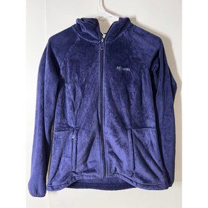 Purple womens Columbia size medium fleece zip up jacket.